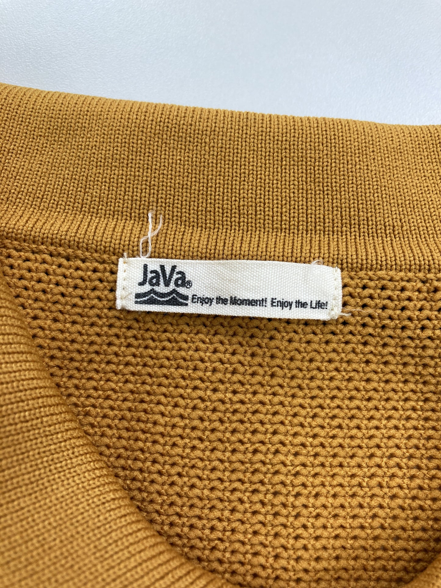 JaVa/ジャバ/ニット/セーター/トップス/イエロー/M