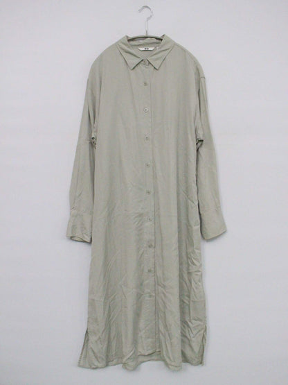 UNIQLO/ユニクロ/シャツワンピース/ワンピース/ドレス/ライトグリーン/L