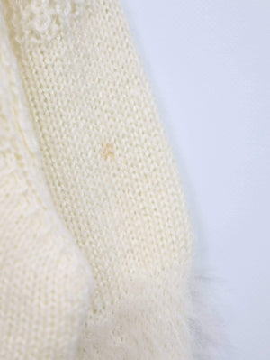 ニット/セーター/トップス/アイボリー/M