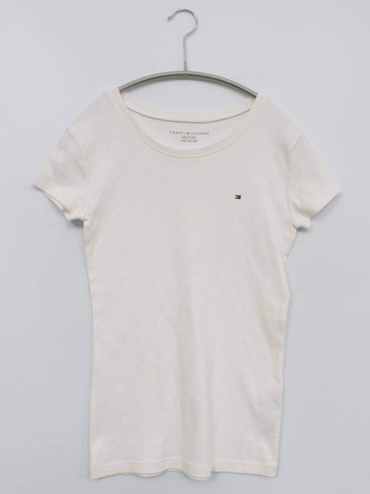 TOMMY HILFIGER/Tシャツ/カットソー/トップス/ホワイト/XS