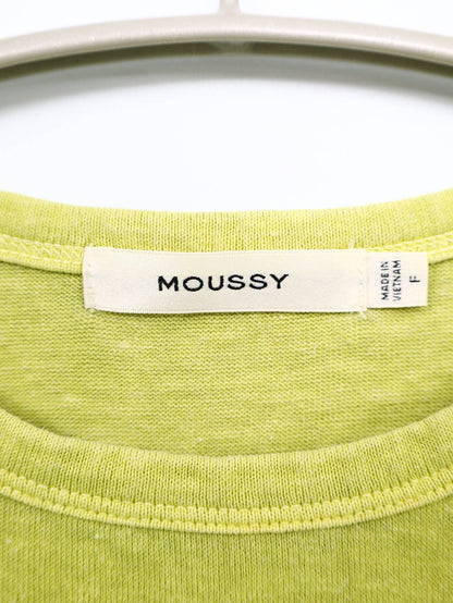 MOUSSY/マウジー/Tシャツ/カットソー/トップス/イエロー/F