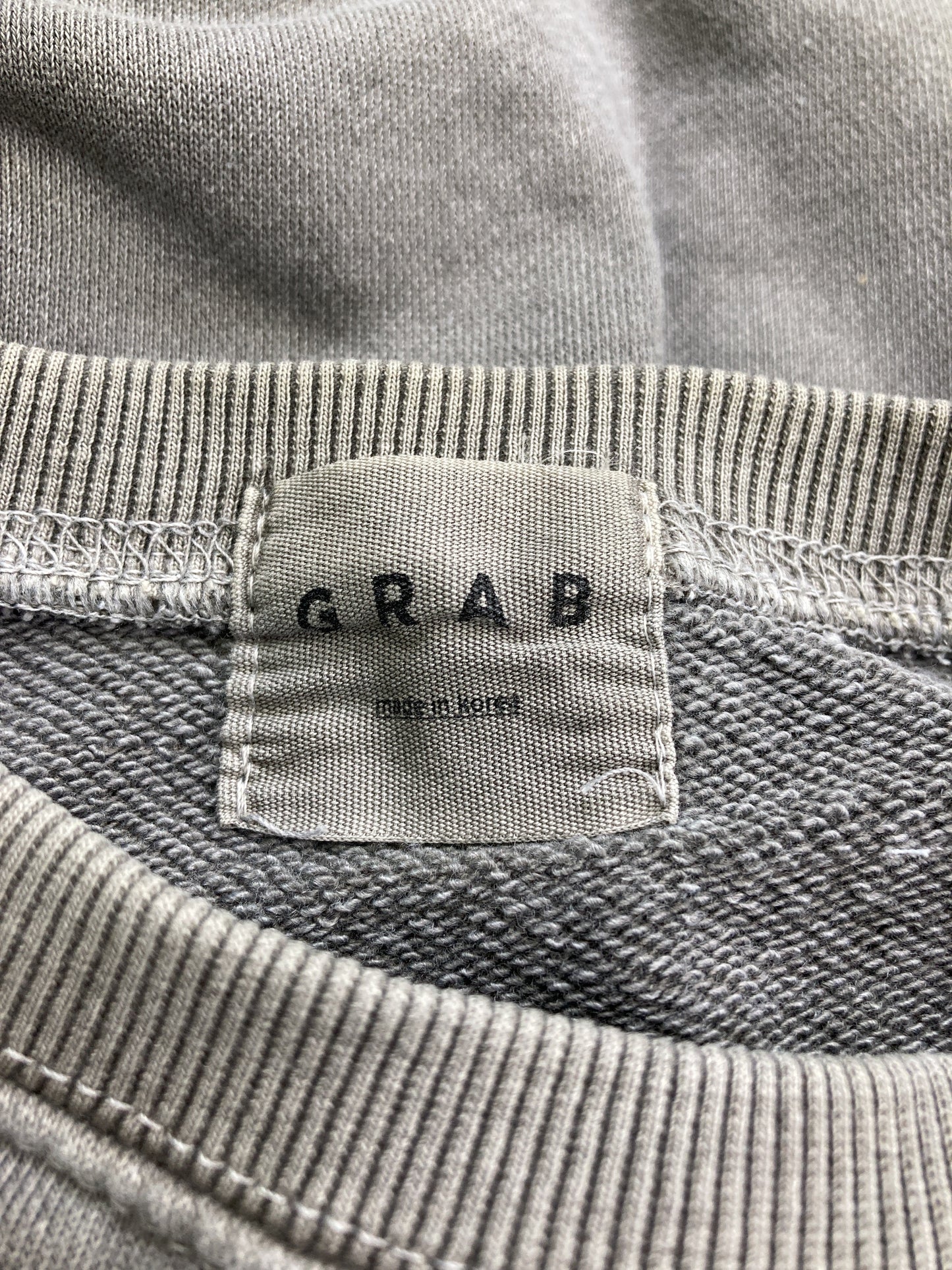 GRAB/スウェット/トップス/グレー