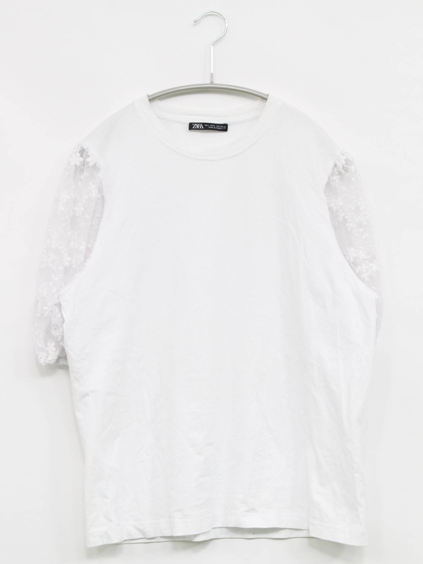 ZARA/ザラ/Tシャツ/カットソー/トップス/ホワイト/L