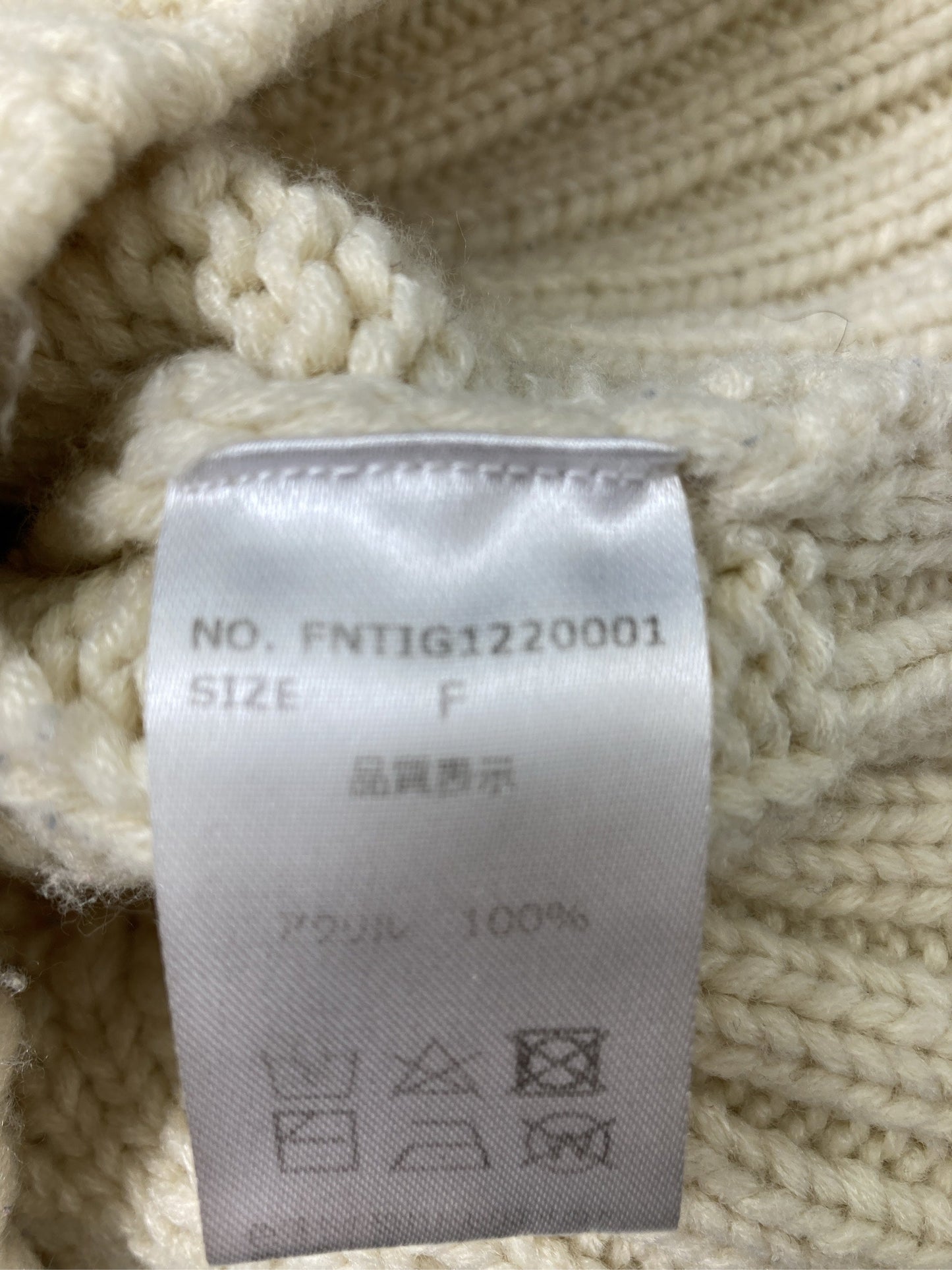 flaner/フラネ/ニット/セーター/トップス/アイボリー/F