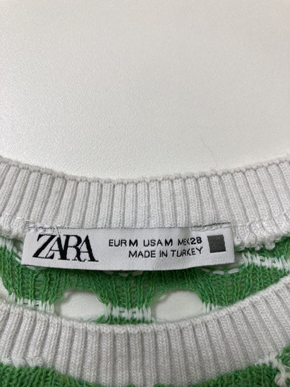 ZARA/ザラ/ニット/セーター/トップス/グリーン/M