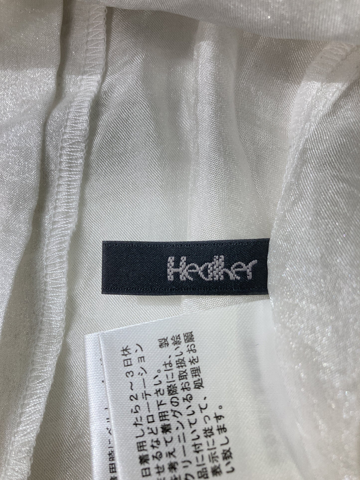 Heather/ヘザー/シャツ/ブラウス/トップス/ホワイト/F