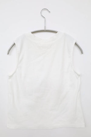 e m s/タンクトップ/トップス/ホワイト/F