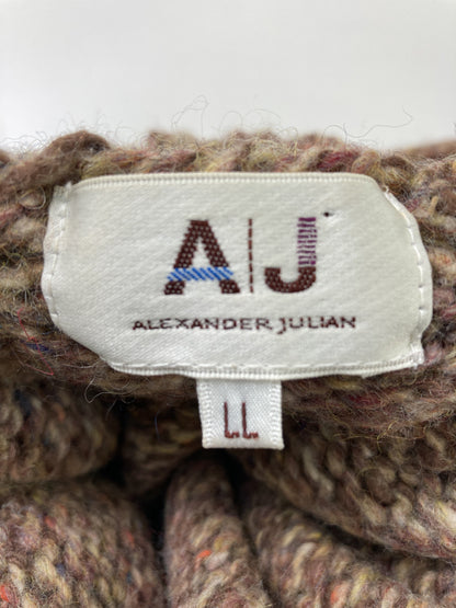 alexander julian/アレキサンダージュリアン/ニット/セーター/トップス/ブラウン/LL