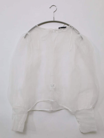 ZARA/ザラ/シャツ/ブラウス/トップス/ホワイト/M