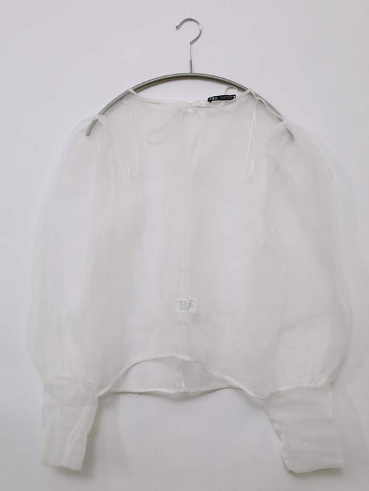 ZARA/ザラ/シャツ/ブラウス/トップス/ホワイト/M