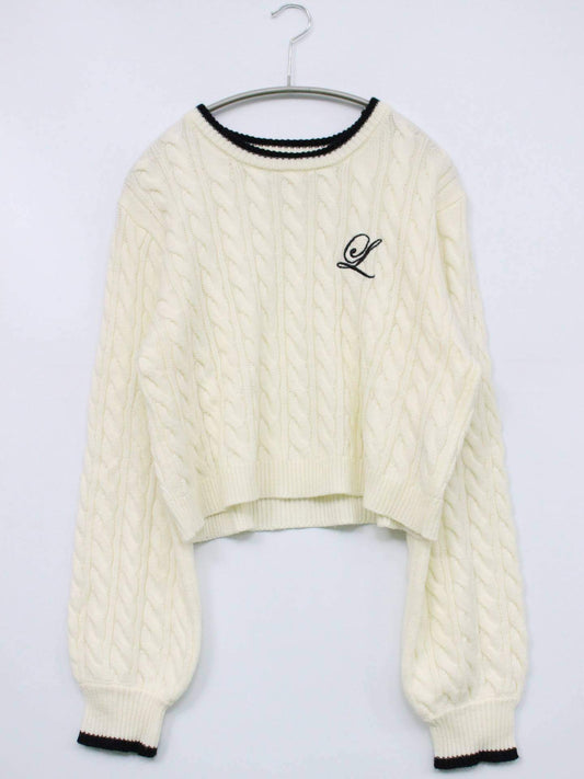 Linoluce/ニット/セーター/トップス/ホワイト/L
