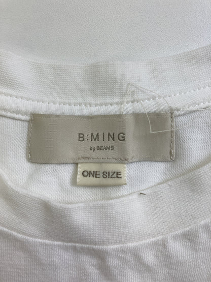 B：MING/Tシャツ/カットソー/トップス/ホワイト/ONE SIZE